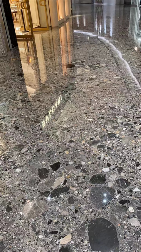 酒店水磨石砖地板展示