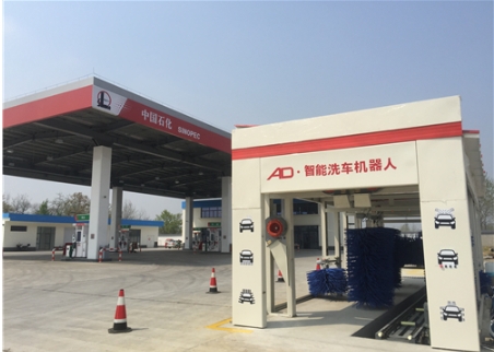 仪征市加油站迈威洗车机安装