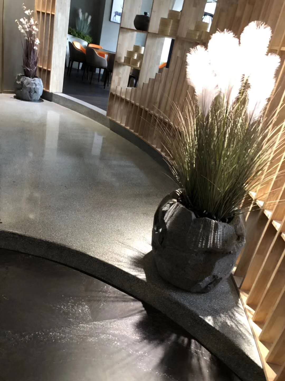 酒店大堂现浇水磨石