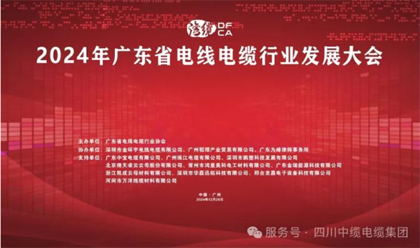 【日常活动】四川中缆电缆集团总裁谢浩志受邀参加2024广东省电线电缆行业发展大会！