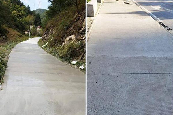 路面修补砂浆修复前后对比