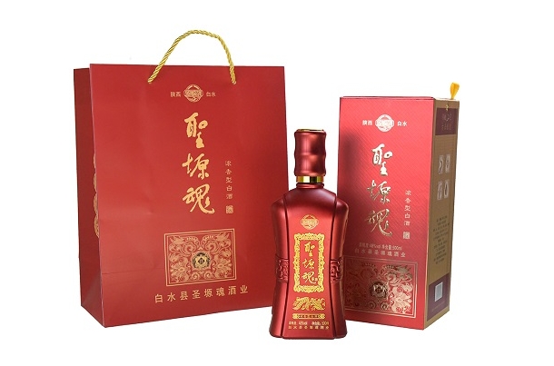 福寿喜宴浓香型圣塬魂白酒（48度）礼品装