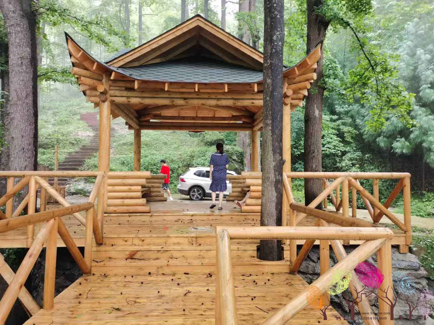 江油小院楓晚亭