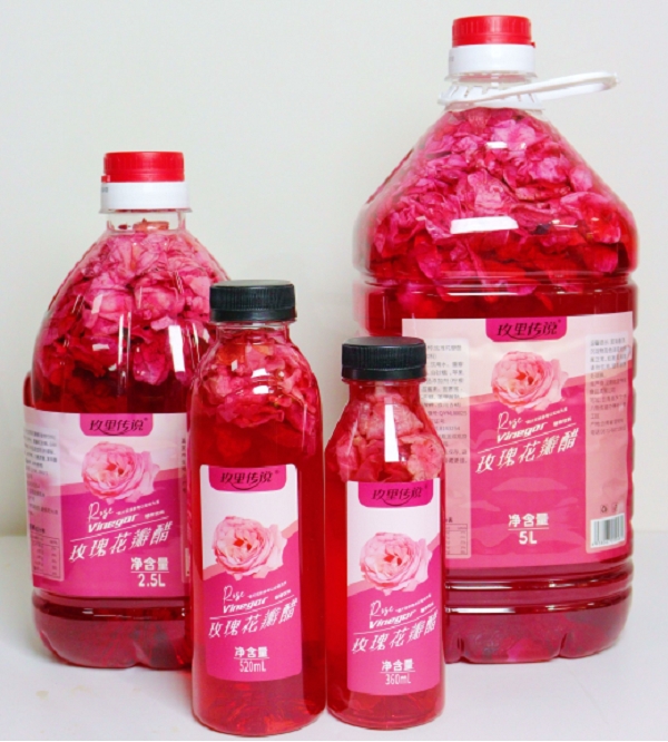 玫瑰花瓣醋飲品（360mL、520mL、2.5L、5L）