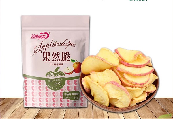 带皮苹果脆