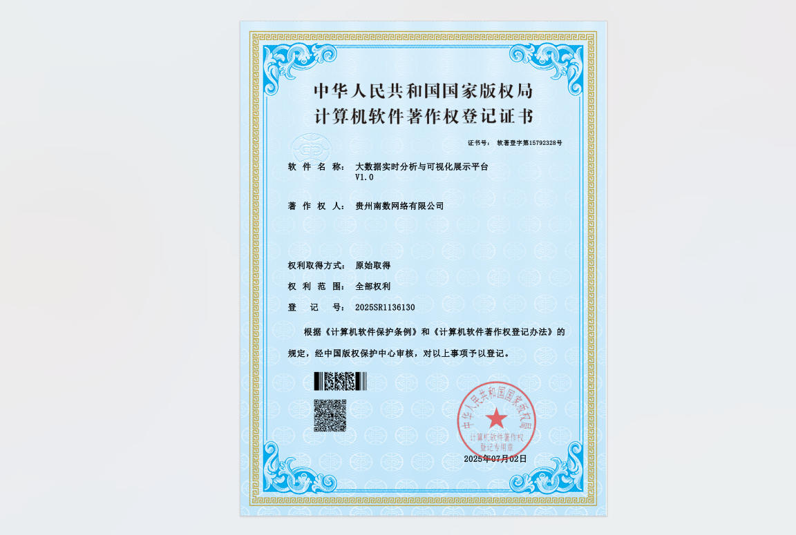 大数据实时分析与可视化展示平台