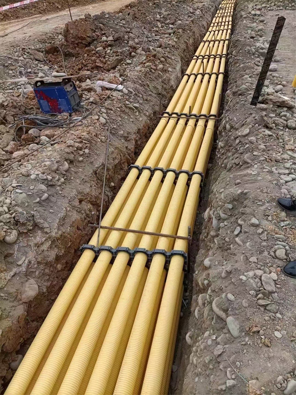 四川PVC-U雙壁波紋管施工案例