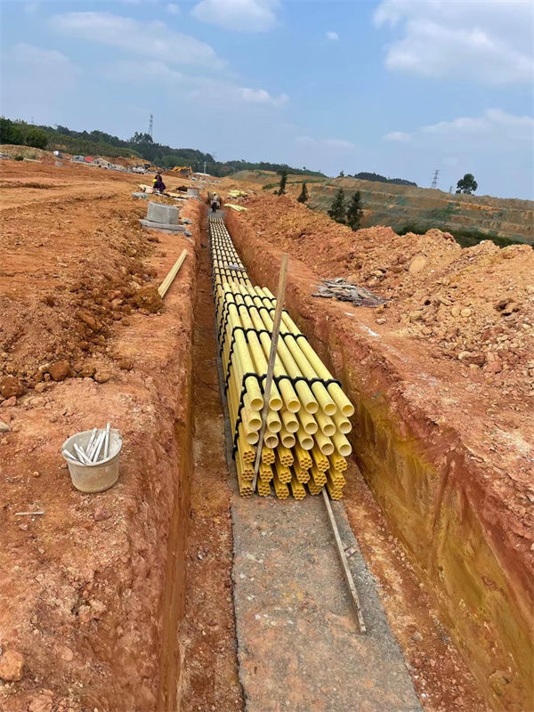 四川PVC-U雙壁波紋管施工案例