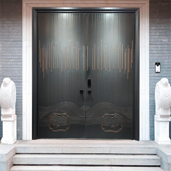 广元中式铸铝门设计